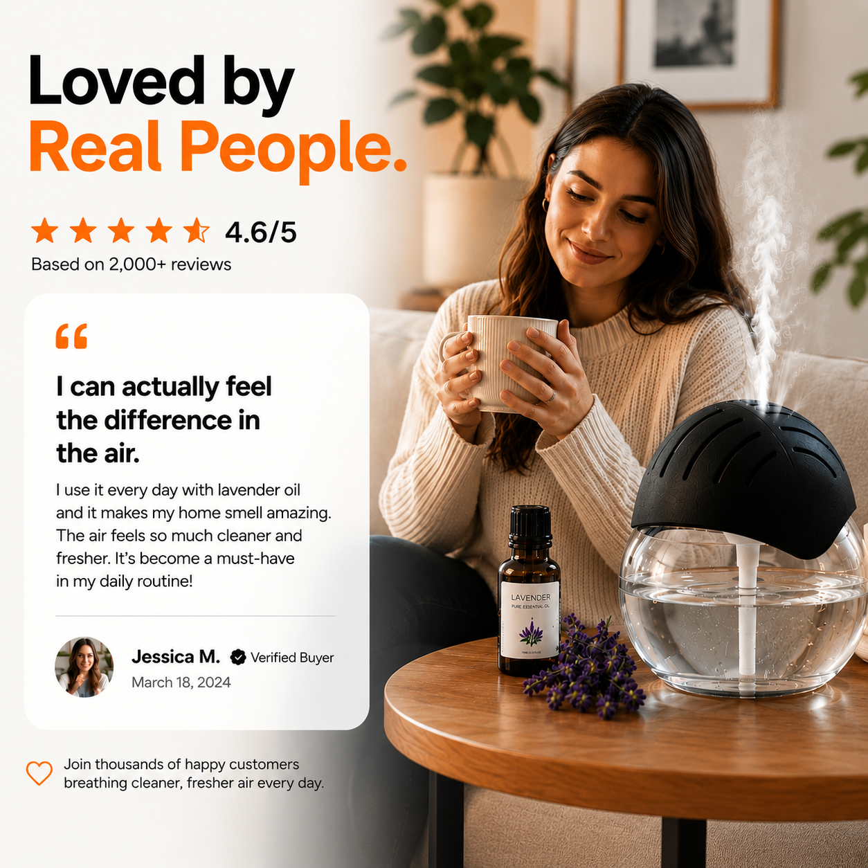 HANDIVO Air purifier & Scent Booster
