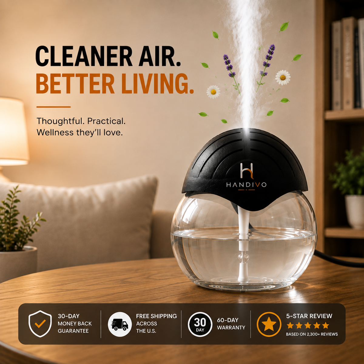 HANDIVO Air purifier & Scent Booster